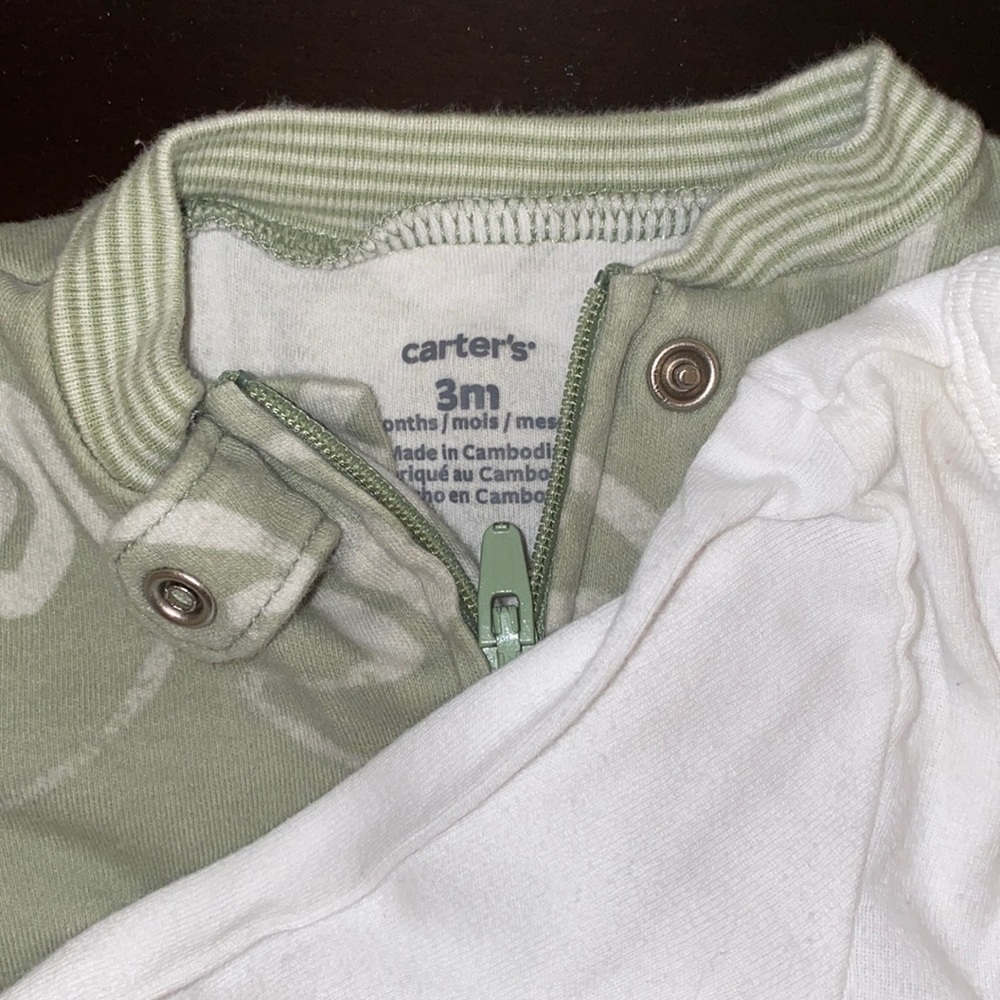 Two 0-3 month sleepers. 1 GAP and 1 Carters. - Picture 3 of 5